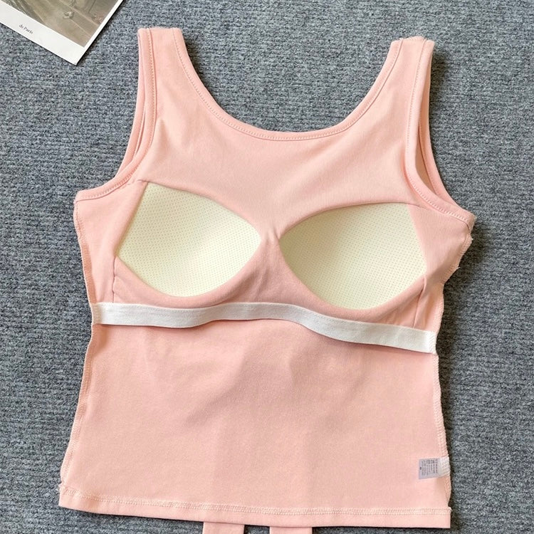 Cute Built-In Bra Bow Top - Image 6