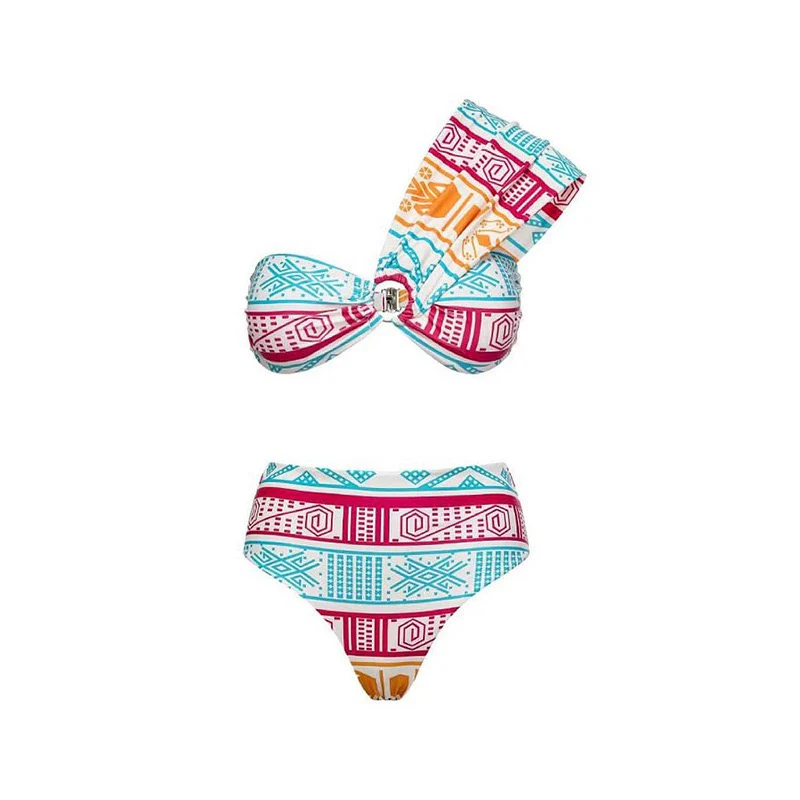 Dahlia Multicolor Bikini Three Piece Set - Image 3