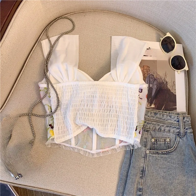 Floral Elegance Corset Top - Image 5