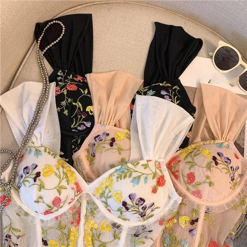 Floral Elegance Corset Top - Image 6