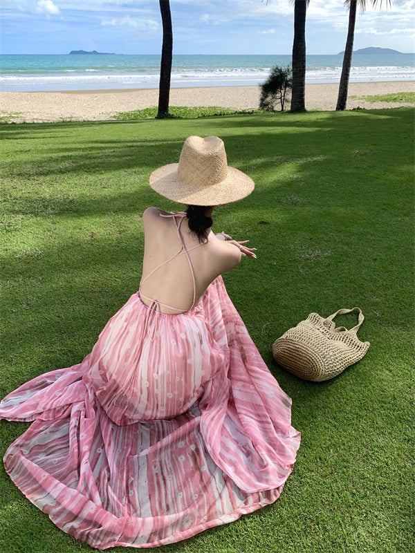 Flowy Floral Print Maxi Dress - Image 6