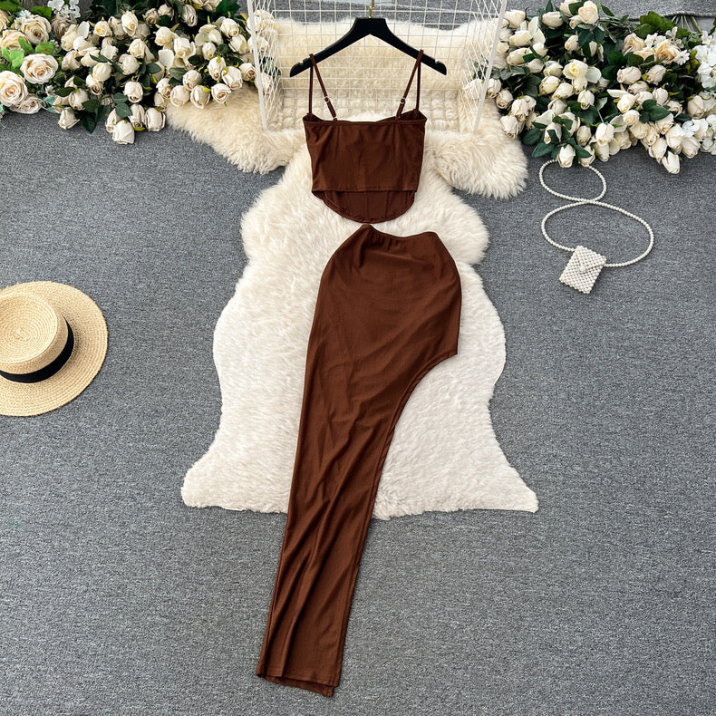 Gelbes Corset Top Ans Skirt Set - Image 3