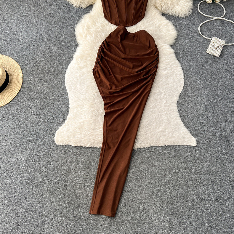 Gelbes Corset Top Ans Skirt Set - Image 5