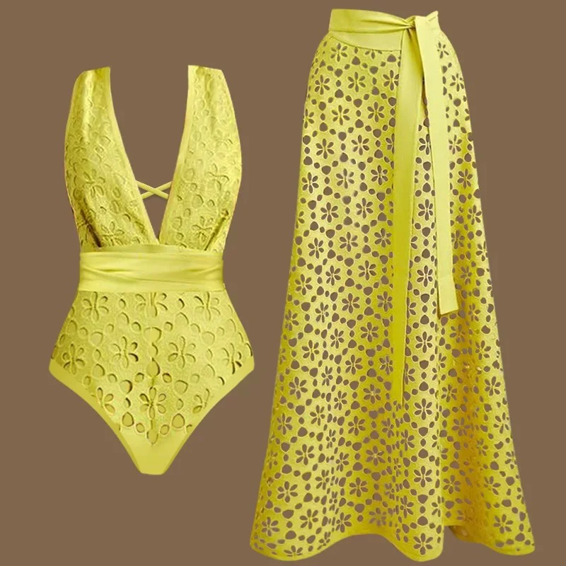 Genda Phool - Monokini & Skirt Set - Image 7
