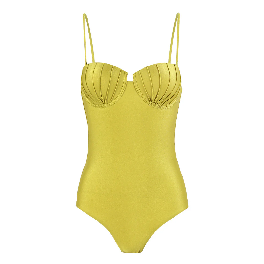 Golden Glow Structured Monokini & Dress Cover-Up Set - Image 4