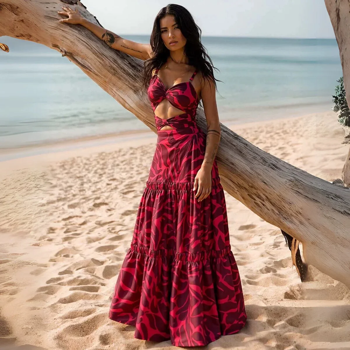 Lal Pari - Monokini & Skirt Set - Image 4