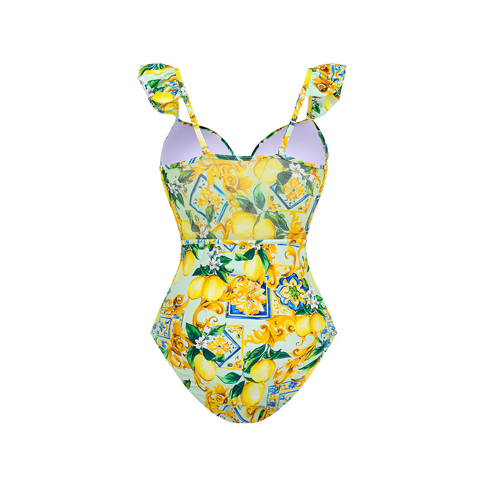 Lemon Fiesta Ruffle Monikini Set - Image 5