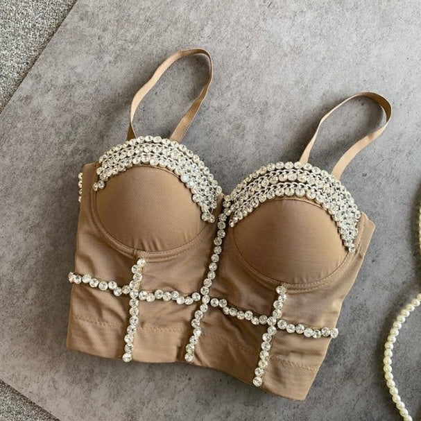 Luxe Crystal Embellished Bustier Tops - Image 4