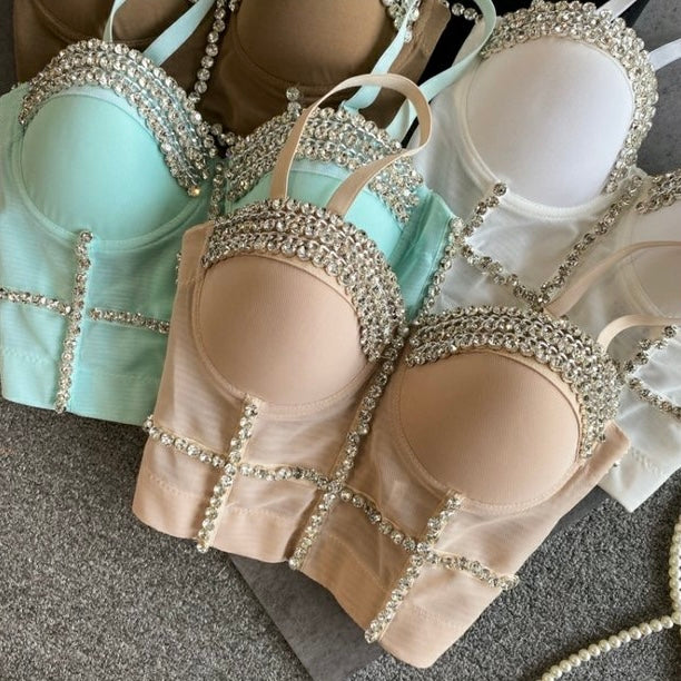 Luxe Crystal Embellished Bustier Tops - Image 5