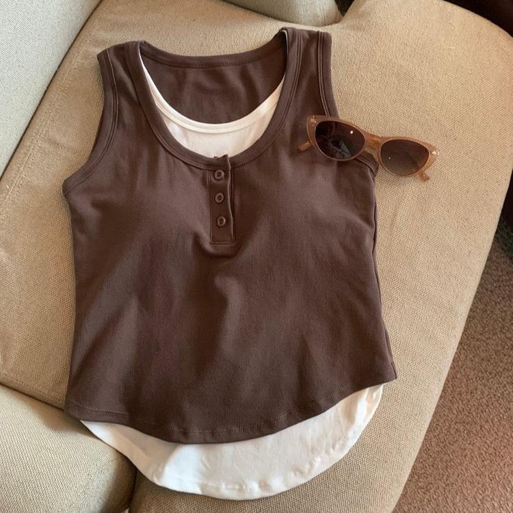 Maria Dual Tone Built-In Bra camisole - Image 5