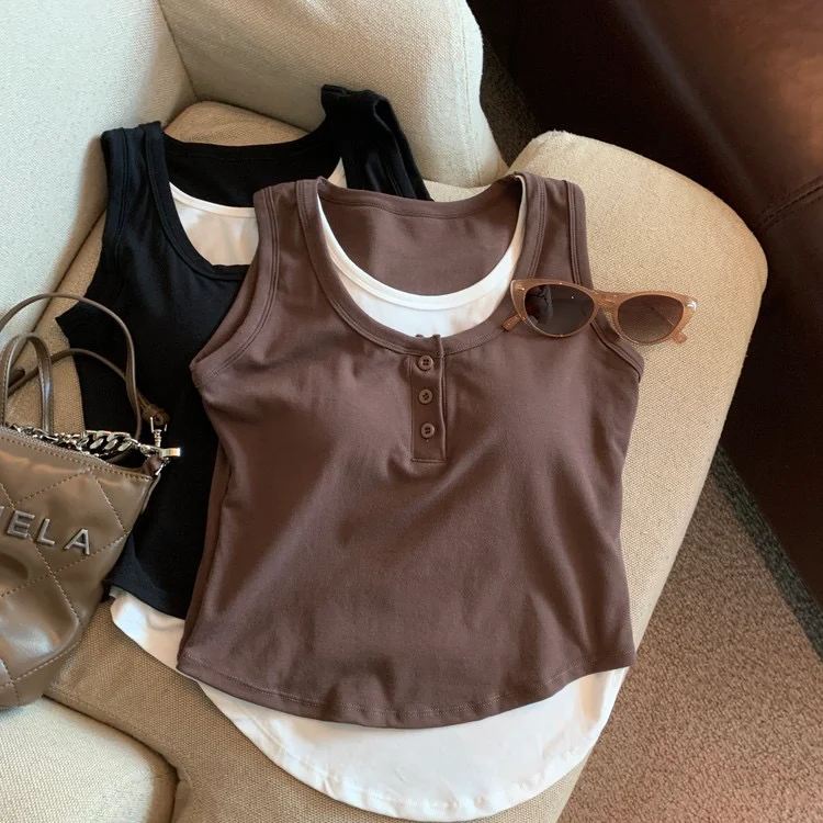 Maria Dual Tone Built-In Bra camisole - Image 8