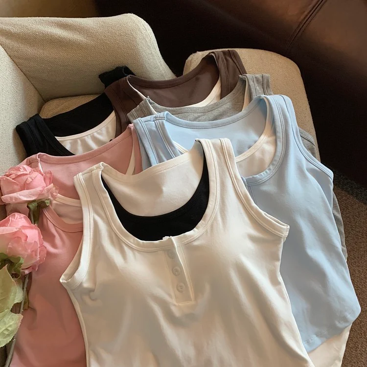 Maria Dual Tone Built-In Bra camisole - Image 9