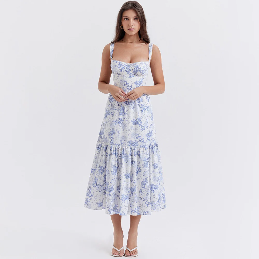 Mariah Floral Midi Sundress - Image 3