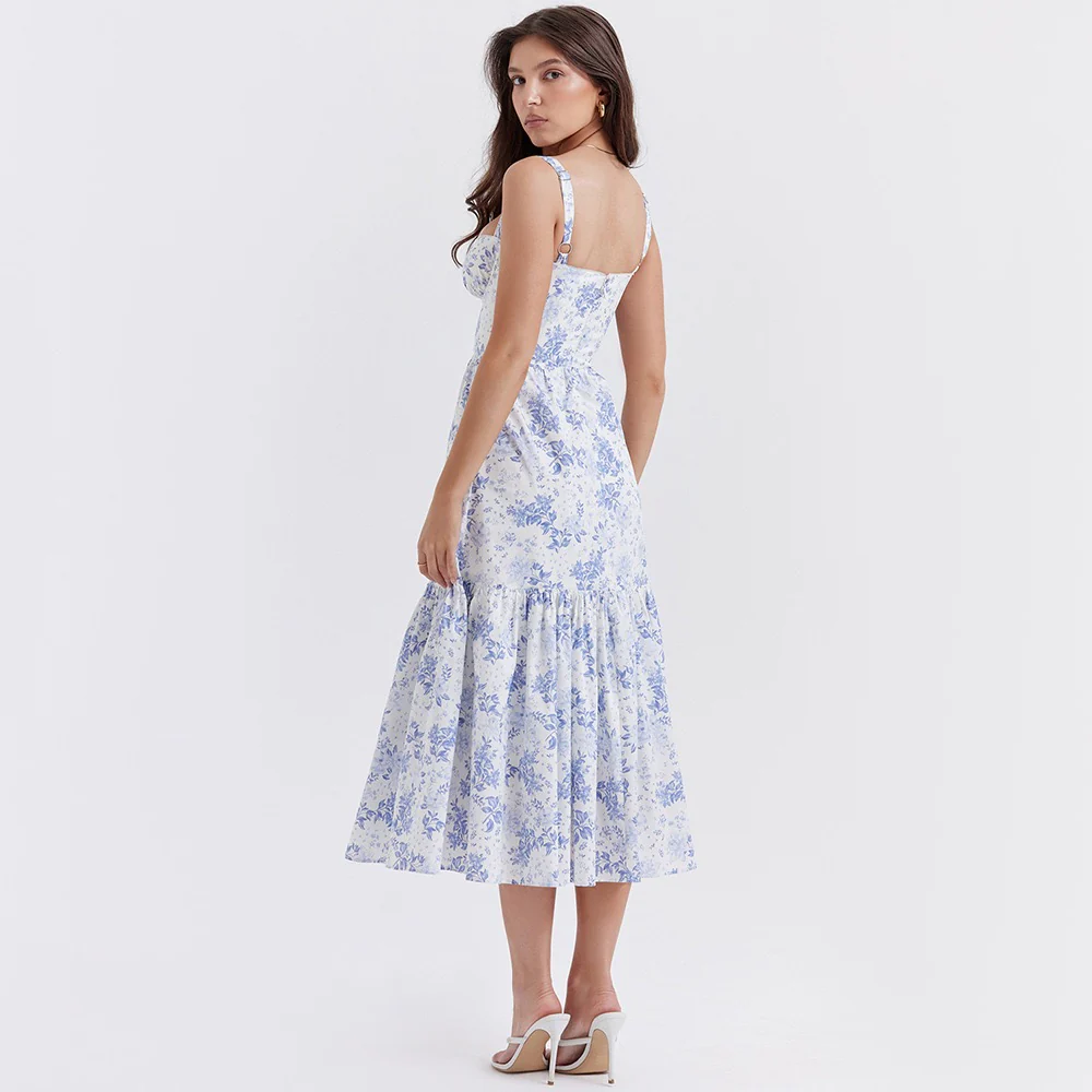 Mariah Floral Midi Sundress - Image 4