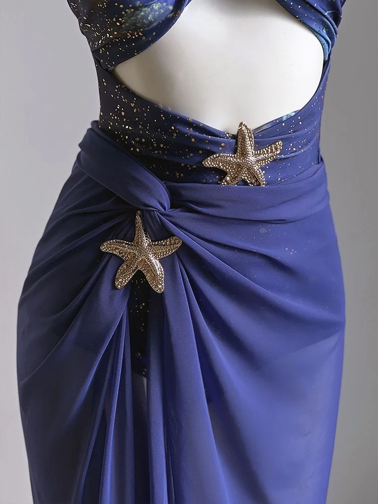 Sea Stars Monokini with Skirt - Image 10
