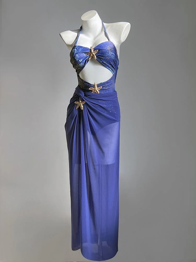 Sea Stars Monokini with Skirt - Image 4