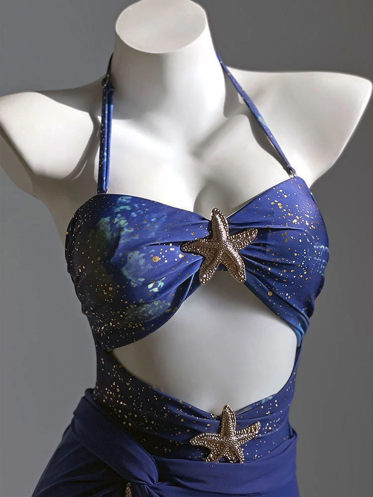 Sea Stars Monokini with Skirt - Image 7