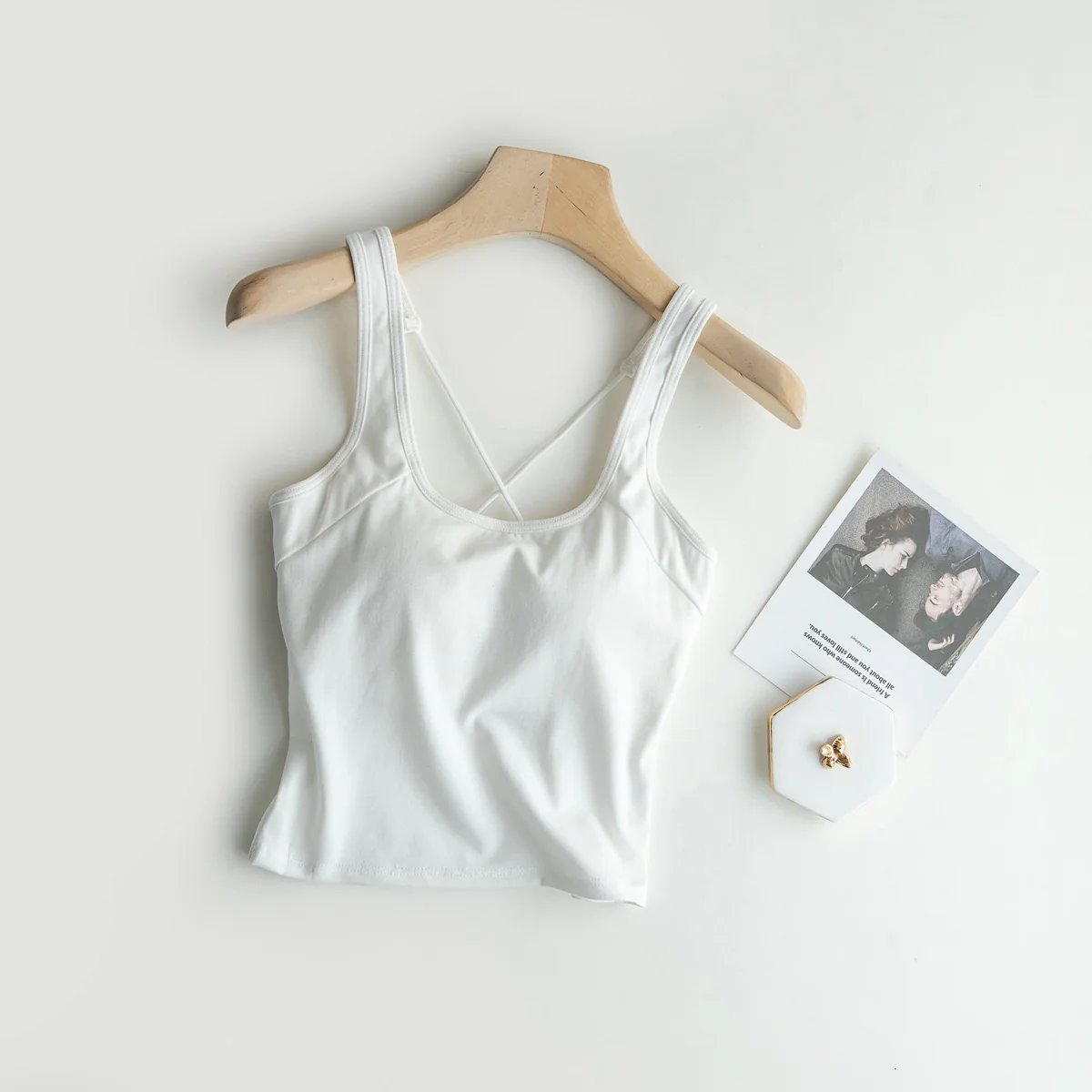 Sleek Criss Cross Padded Camisole - Image 3