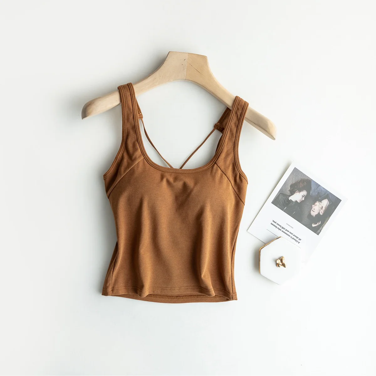 Sleek Criss Cross Padded Camisole - Image 4