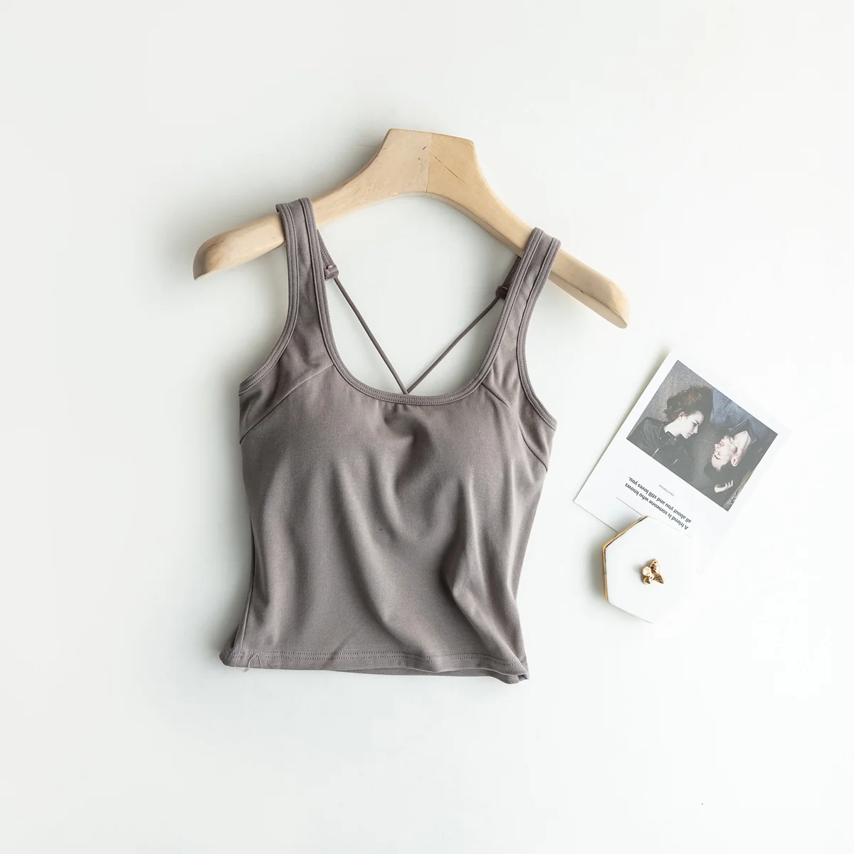 Sleek Criss Cross Padded Camisole - Image 6