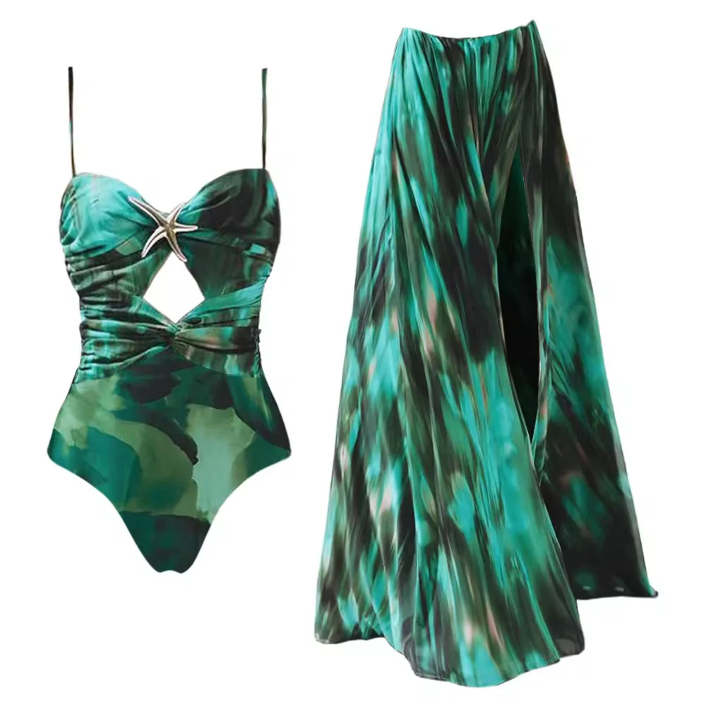 Starfish Monokini and Sheer Skirt Set - Image 5