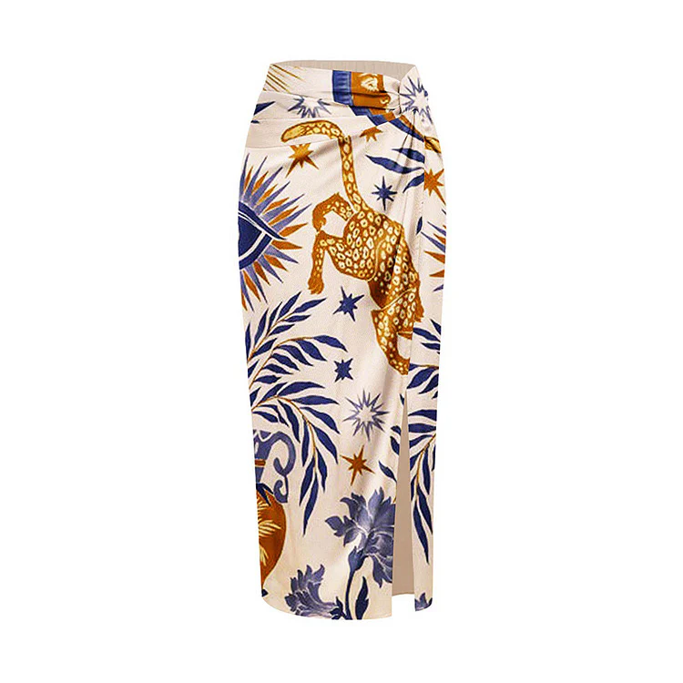 Sun & Stars Ruffle Bikini with Sarong Set - Image 4