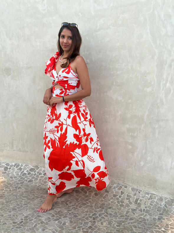 Tropical Bloom Monokini and Maxi Skirt Set - Image 8