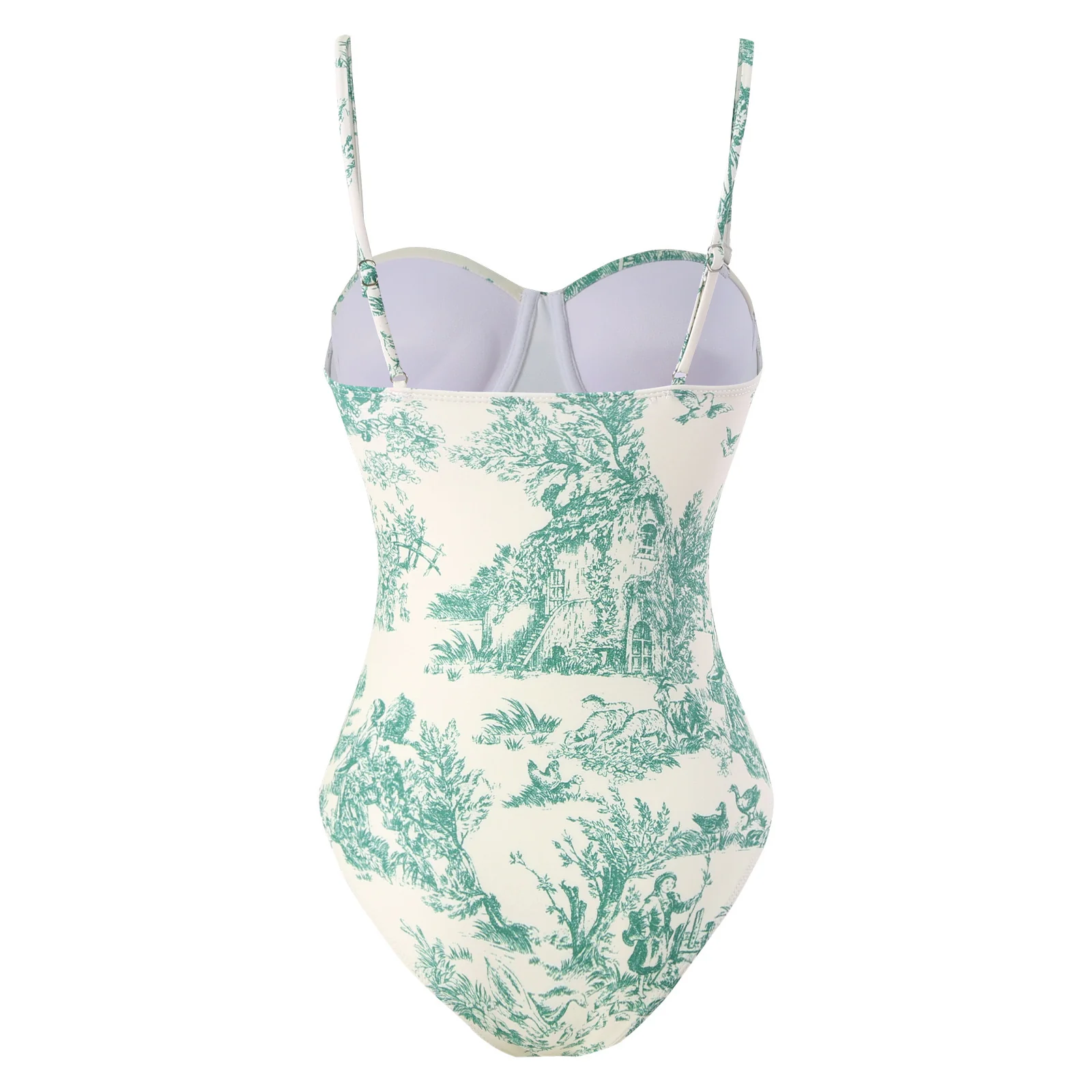 Vintage Print Bikini Set - Image 7