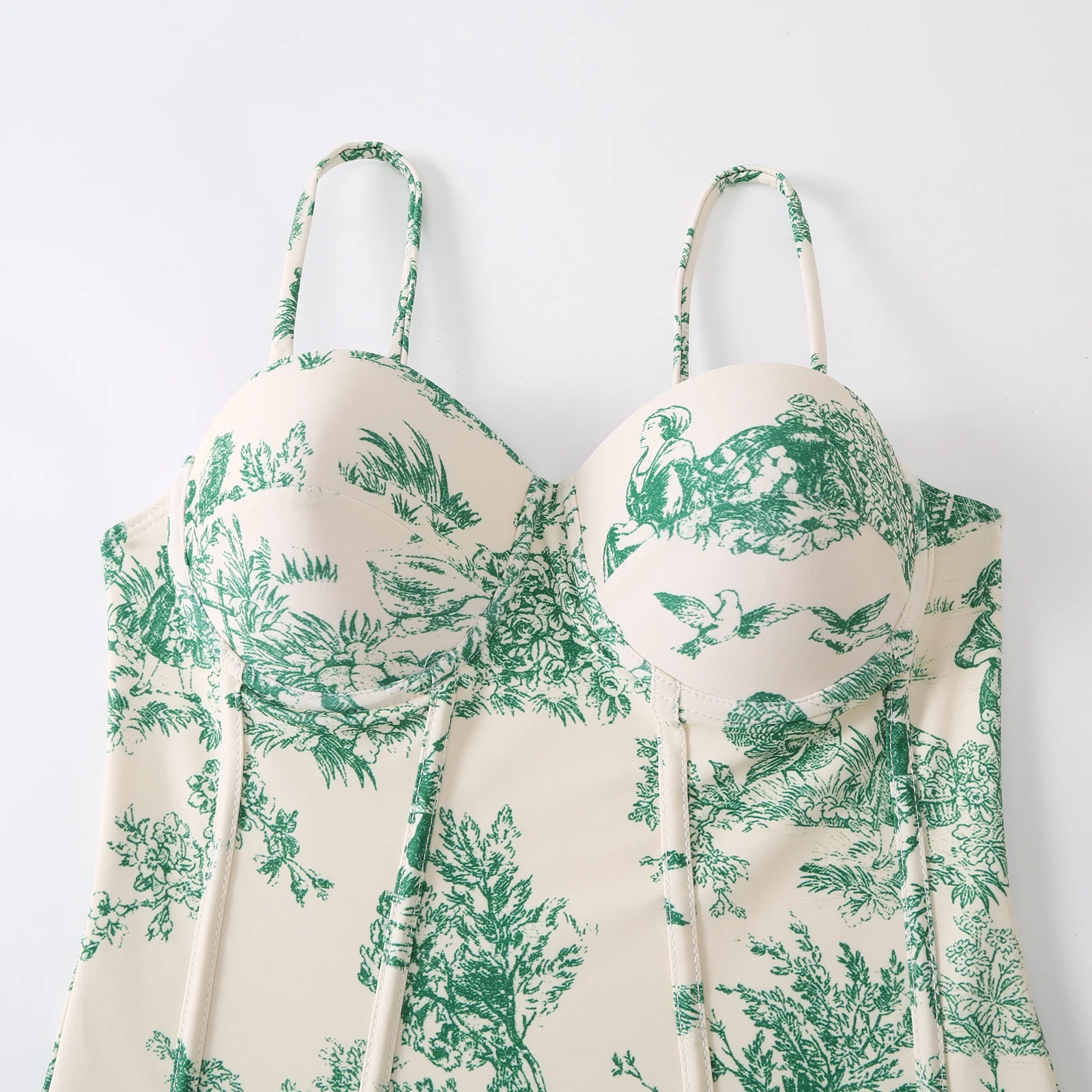 Vintage Print Bikini Set - Image 8