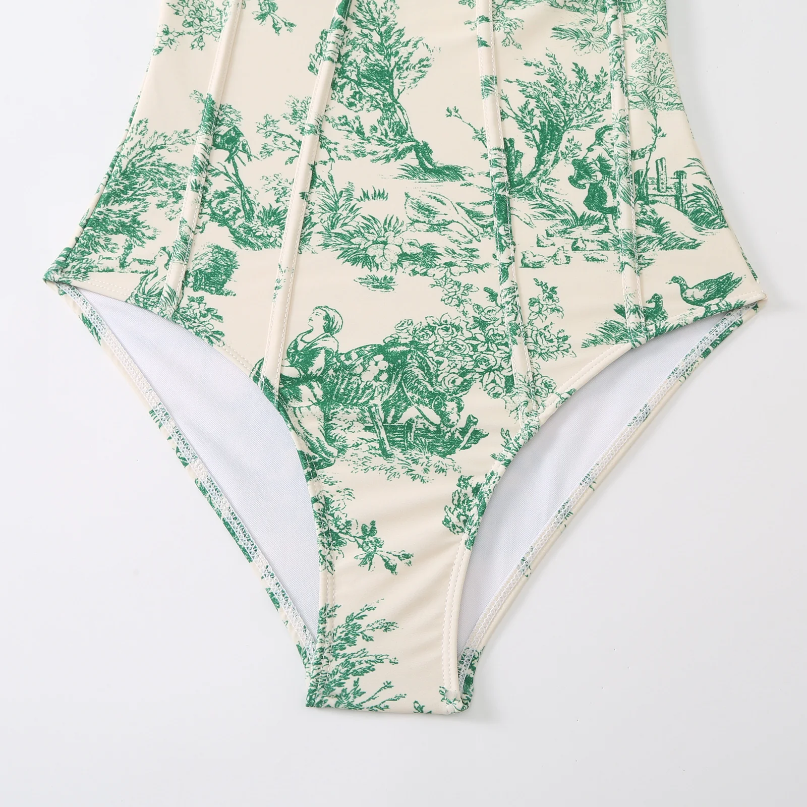 Vintage Print Bikini Set - Image 9