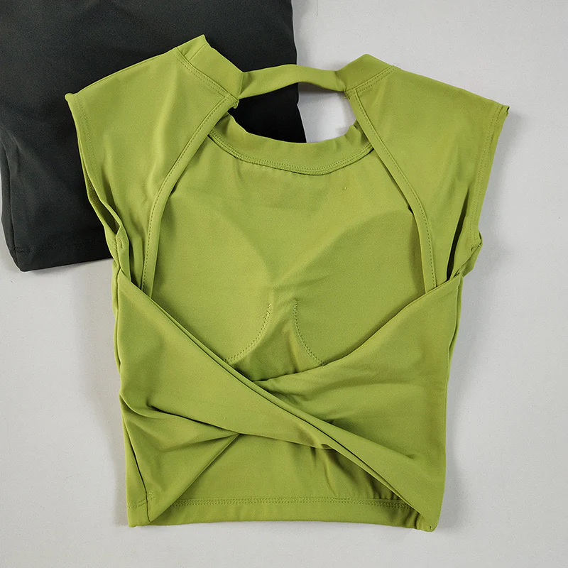 Zoe Back Twist Built-In Bra Top - Image 13