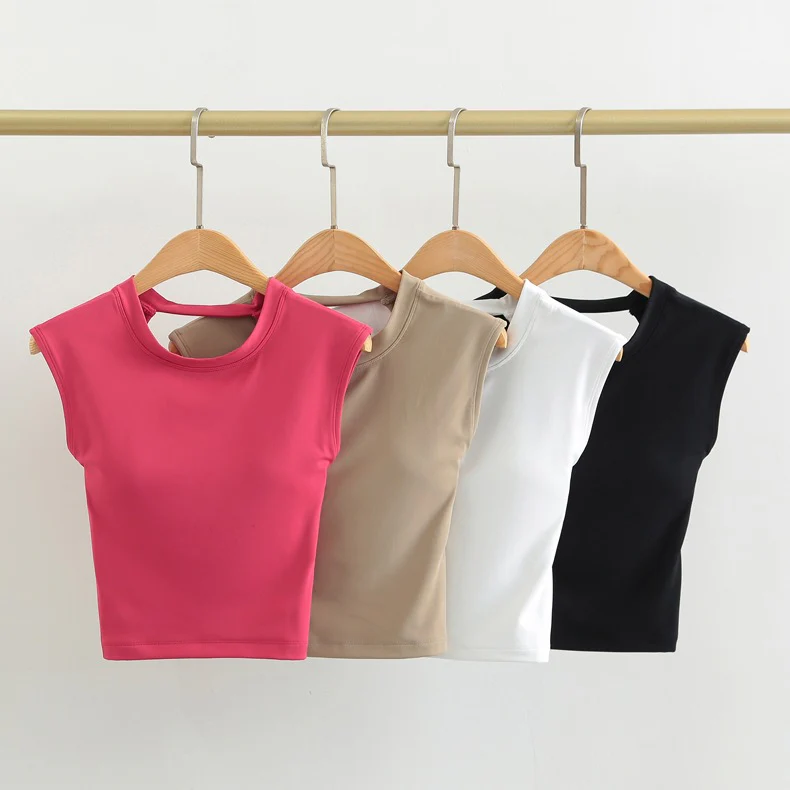 Zoe Back Twist Built-In Bra Top - Image 3