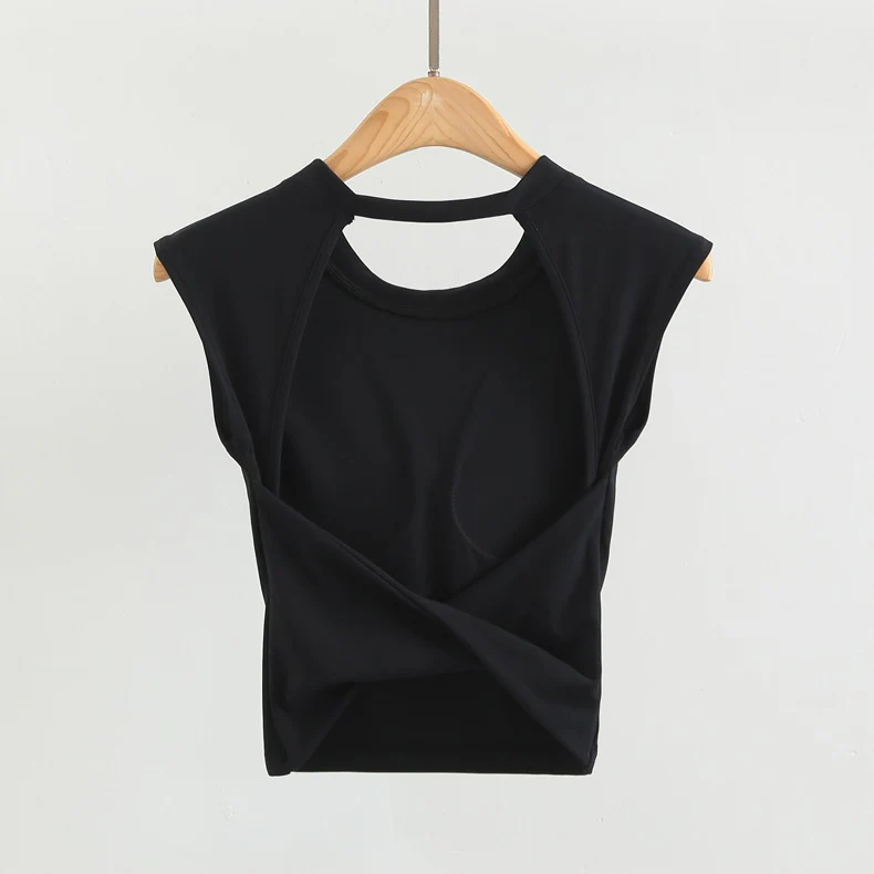 Zoe Back Twist Built-In Bra Top - Image 4