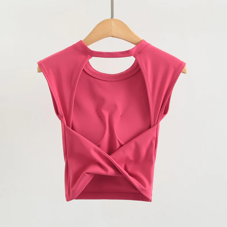 Zoe Back Twist Built-In Bra Top - Image 7