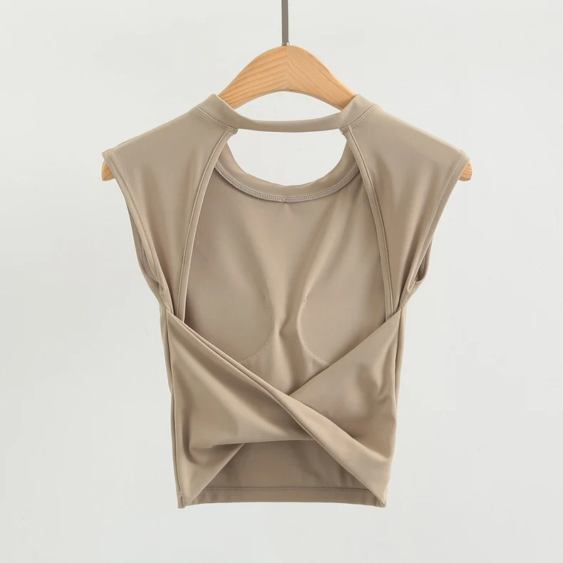 Zoe Back Twist Built-In Bra Top - Image 8