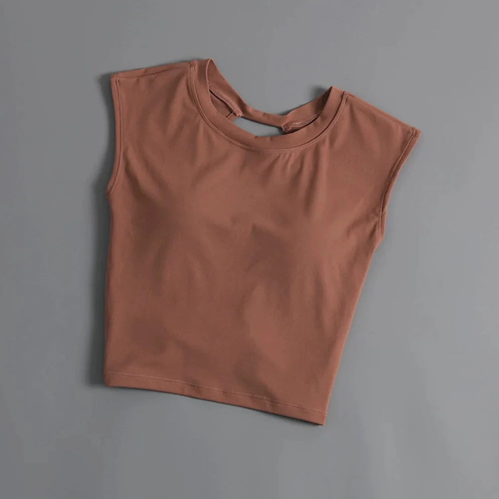 Zoe Back Twist Built-In Bra Top - Image 9